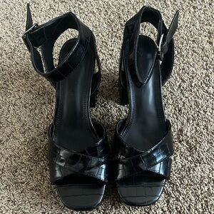 brand new wild diva black size 9 heels